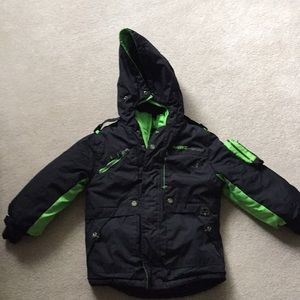 Boys size 5 black Hawke & Co. winter jacket